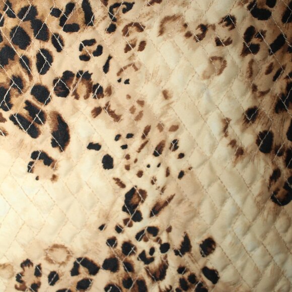 Liz Claiborne Studio Vintage Leopard Quilted Jacket Size M - Picture 8 of 10